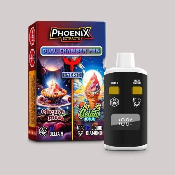 THC Disposable Vape Pen – HYBRID – Dual Chamber – 2 G